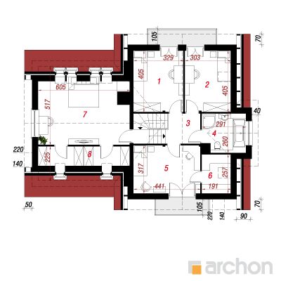  Maja aprikoosipuudes (G2) 2. korruse plaan